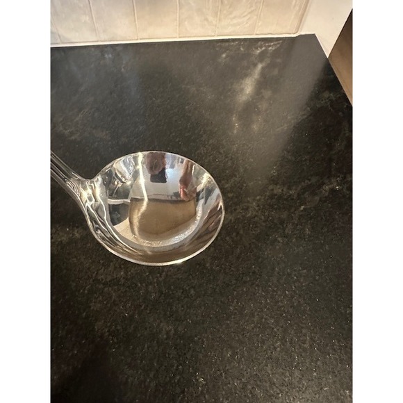 Vintage Spoonful of Comfort Silver Metal Ladle Serving Spoon Engraved Handle - Picture 6 of 6